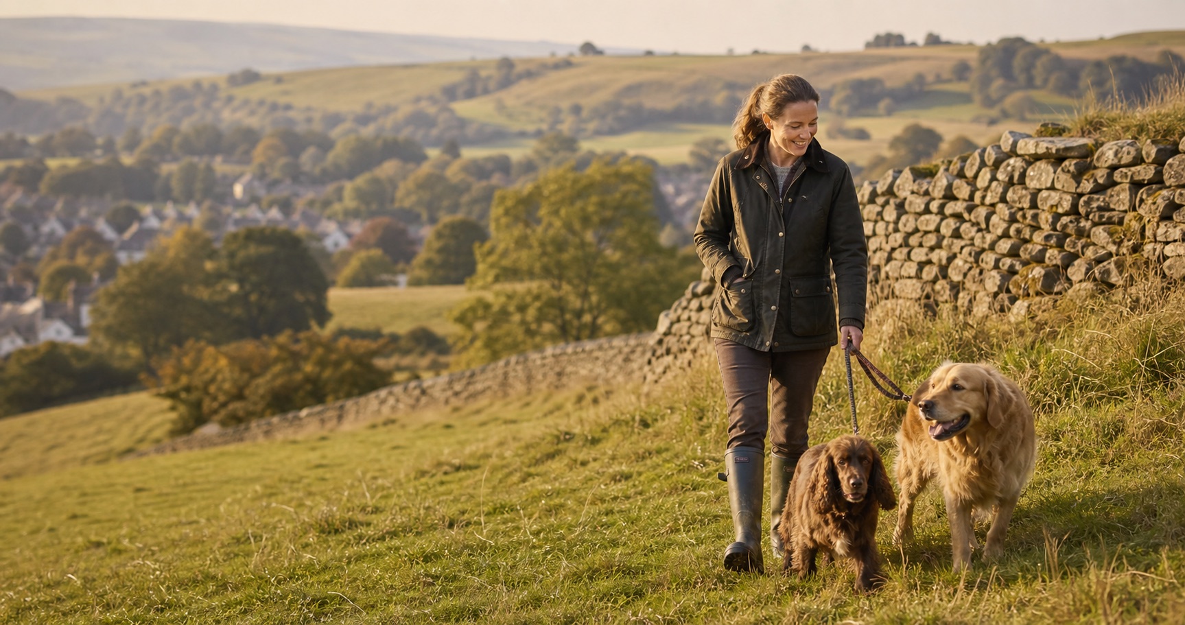 Countryside dog walk